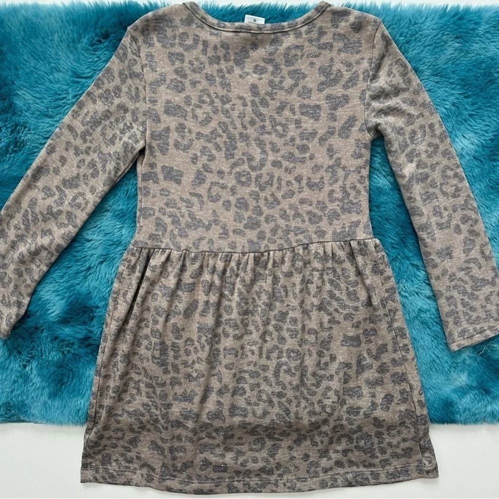Carter's Brown Leopard Print Kids Dress Size 5T
